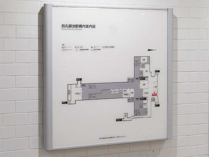 音声筐体付触知案内図